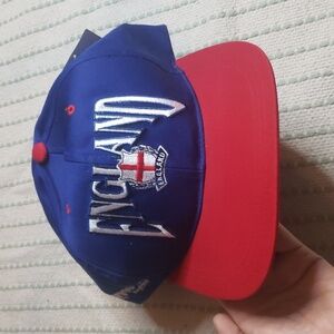 Nutmeg UEFA Euro96 official licensed product england snapback hat blue/red new